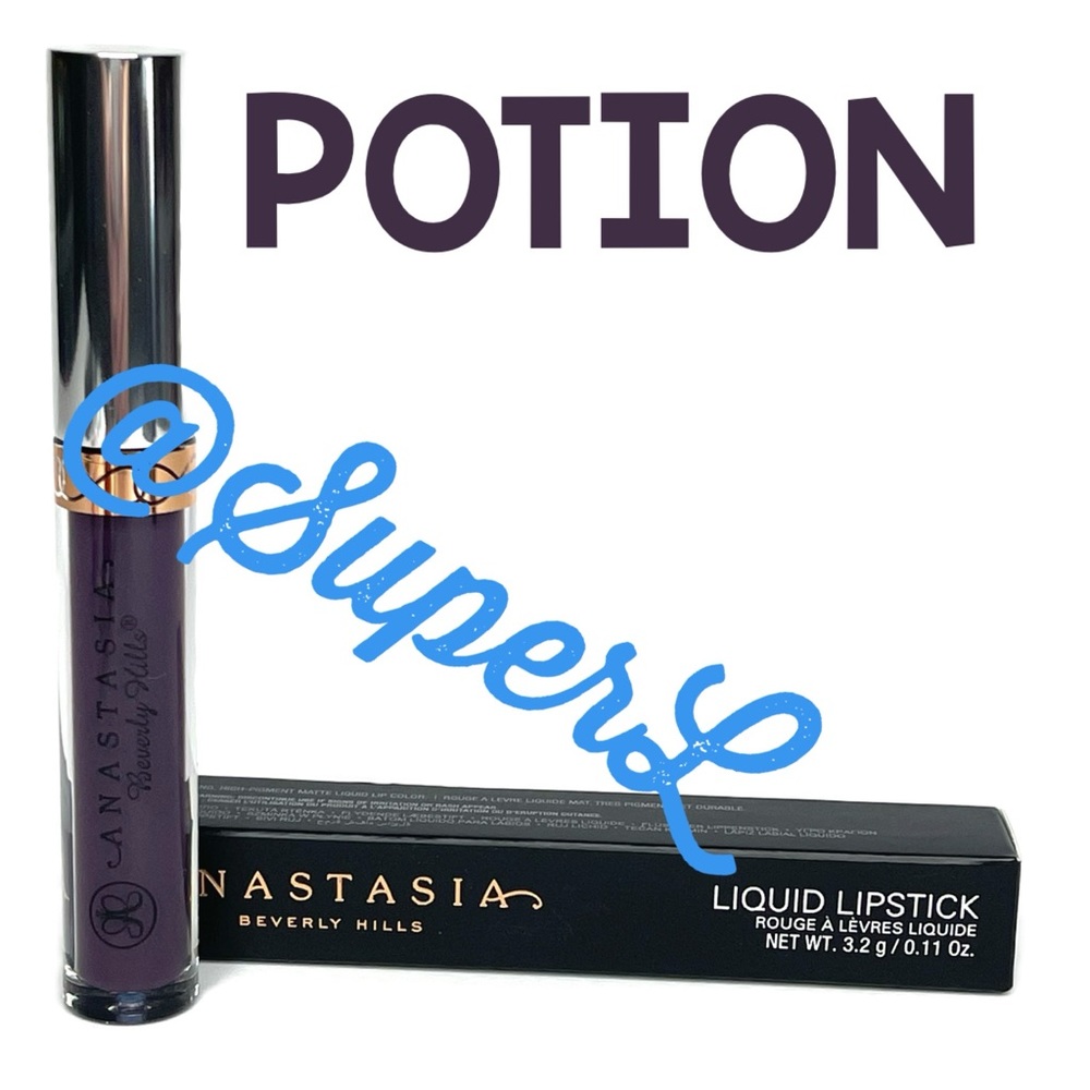 NEW Anastasia Beverly Hills Liquid Lipstick in Potion Deep Purple Burgundy